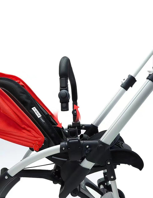 Baby Stroller Bumper Bar Armrest Handle Crossbar Accessories for Bugaboo Bee 3 5 6 with Black Cover