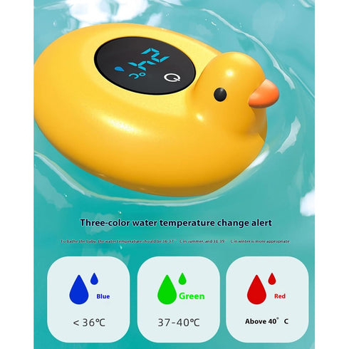 MENGLANSI Smart Bear-Shaped Floating Fast-Reading Accuracy with Color-Changing Alerts for Newborn Bathwater Testing