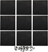 Feleph 9pcs Black Plate 16x16 with Holes and Pin - Compatible Classic Blocks for Pixel Art Painting, 65803 3673