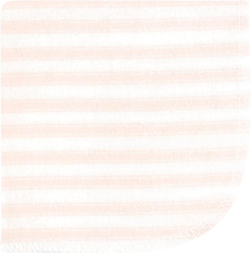12 Pack, Hudson Baby Unisex Baby Flannel Cotton Washcloths, Pink Dainty Floral One Size