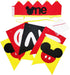 Mickey Theme 1st Birthday High Chair Banner & Party Crown/Hat, Felt Fabric Sign