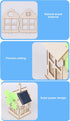 Windmill Wooden House Experiment Toy, Solar Powered DIY Kids Science Educational Experiment Toy