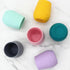 2 Pack Silicone Baby Cups 6-12 Months - Tiny Cup for 4 months+, Open Cup for Baby Girl Gift, 2oz
