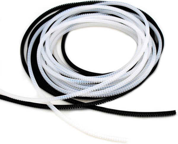 Flexible Edge Trim Protector, Push-in Shield for Steel, Wood, Glass, Plastic Panels, Fits 0.03"-0.045" Thickness,