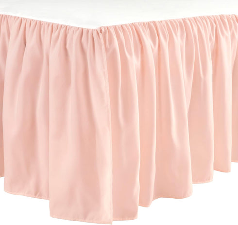 16" Lush Decor Ruffle Crib Skirt, Drop, Pink