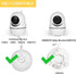 iTODOS Baby Monitor Mount Compatible with HelloBaby HB65/HB66/HB248, ANMEATE SM935E, Versatile Twist Mount - White