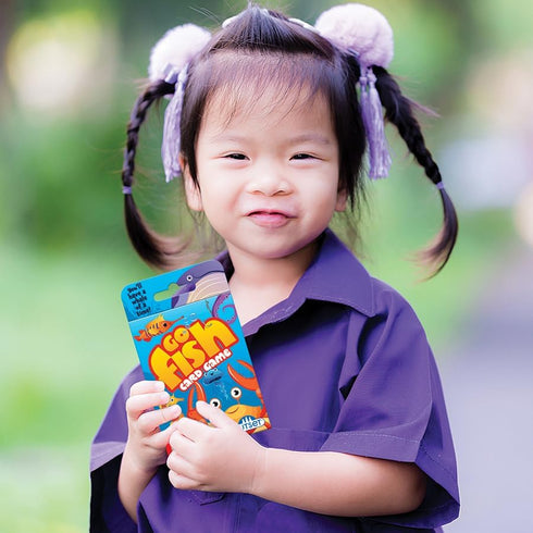 Outset Media Go Fish Card Game, Classic Game with 36 Oversized Cards for 2 to 4 Players Ages 4 and Up