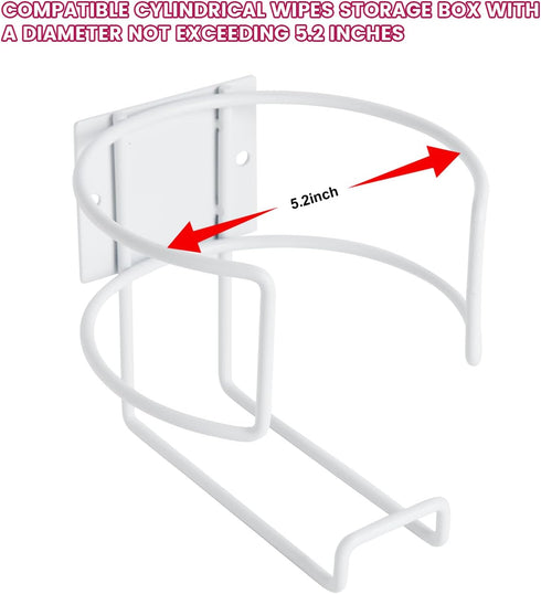 GIMANFT Drill-Free Wipes Holder Wall Mount, Cleaning Wipes Holder, Wall Bracket for Cleaning Wipes Ideal for Office