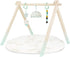 B. toys Wooden Baby Play Gym Activity Mat Starry Sky 3 Hanging