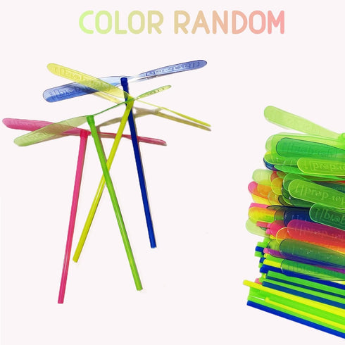LCPQMZGH 60 Set 60 60 Set, Helicopter Toy, Propeller and Rod, Hand Helicopter Spinner Plastic Propeller Outdoor Flying