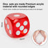 60 Set, 16mm 6 10 6 Rerdeim Pieces Dice Standard Bulk Sided Colored Dices for Board Games, Math Learning, Classroom