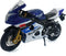 Welly Die Cast Motorcycle, Blue, Suzuki GSX-R750, 1:18 Scale