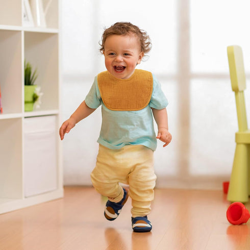 Muslin Baby Bibs – Soft Cotton Drool Bibs for Unisex Boys and Girls, Ideal for Teething and Drooling