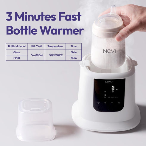 3 8 1 NCVI Baby Milk Warmer Mins Fast Heating in Functions, Infant Breast Milk Bag Warmer with Timer and Precise