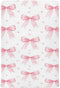 Caikeny Fitted Crib Sheet for Boys Girls Coquette Polka Dots Pink Bow Baby