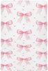 Caikeny Fitted Crib Sheet for Boys Girls Coquette Polka Dots Pink Bow Baby