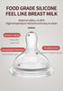 12+ Pink/2Pack/9oz Oberni Baby Bottles, Weighted Straw Toddler Milk Bottles with Non-Slip Handle, Size + Variable Fast