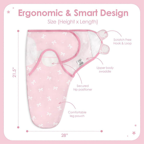 0-3 Baby Swaddle Blanket, Months, Cotton Arm-in Sleep Sack, Wearable Blankets Wrap for Newborn Infant