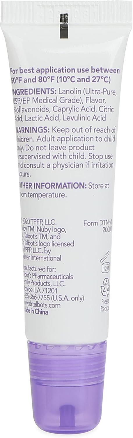 Talbot's 0.35 Dr. Lanolin Lip & Cheek Balm for Baby, Naturally Inspired with Citroganix, Vanilla Milk Flavor, Ounce