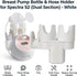 DMERHAC S2 Breast Pump Bottle & Hose Holder for Spectra New (Section)- Dual Bottle Organizer with Hose Wrap Arm