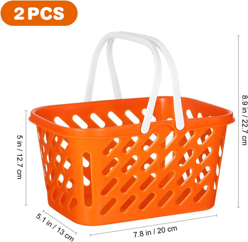 2pcs NUOBESTY Mini Toy Shopping Basket Kids Grocery Basket with Handles Easter Eggs s for Kids Toddlers Party Favors