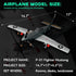 P-51 Set 258 ArtorBricks Mustang Fighter Airplane Military Building with Display Stand - Piece Model Kit for Adults