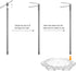 Zovelynta 8-Pack 1/144 Clear Adjustable Action Figure Stand with Metal Clips & Flexible Arms Action Figure Display