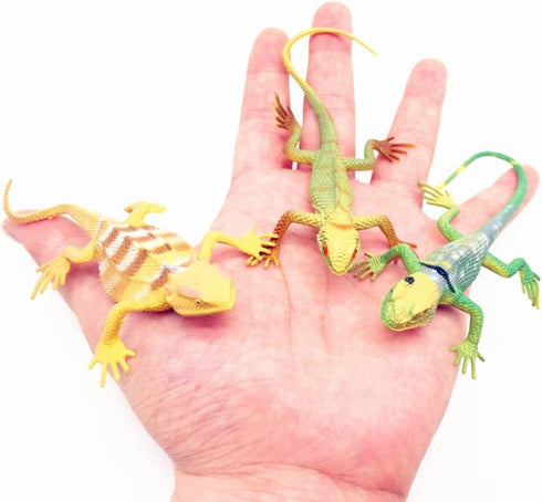 Guaishou 12pcs Artificial Model Reptile Lizard Animal Figures Kids Gift