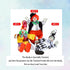 Maxyoung 9 Inch Porcelain Clown Doll - Vintage Collectible Figure, Hand Painted Toy, Movable Joints