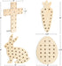 Set 4 Easter Basket Stuffers - Easter Basket Essentials - of Wooden Lacing Card Toys - Gifts for Girls Boys Teens