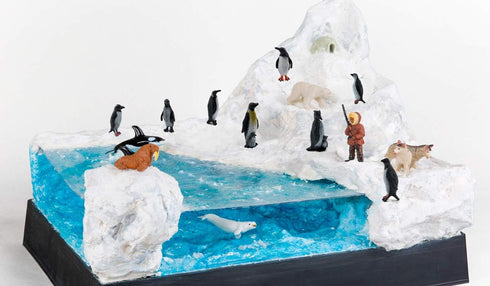 16Pcs Plastic Penguin Figurines - Cute Ocean Animal Penguin Figure Model Toys for Kids, Realistic & Detailed