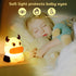 AVEKI Night Light for Kids, Portable Tap Control Silicone Cow LED Lamp, 7 Colors Mode for Nursery Bedroom