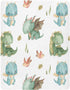 Fitted Crib Sheet for Boys Girls Cute Dragon Soft Breathable Unisex Crib Sheets Play Sheets for Standard Size Crib and Toddler Mattresses, 28 x 52 Inch by FUGIDOG