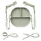 Silicone Plates for Babies with Suction, Divided Baby Spoons, Toy Straps, Placemat, Tethers & Built-in Suction Cups -