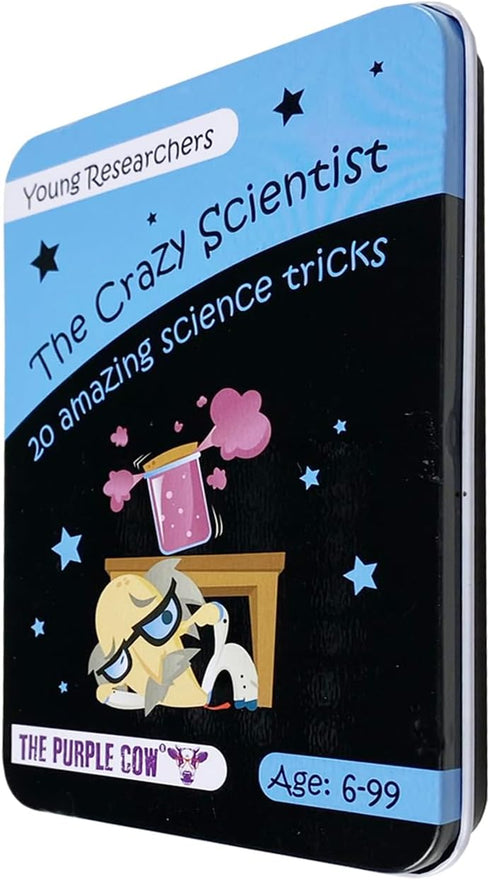 The Crazy Scientist Science Tricks Card Set - 20 Amazing Science Tricks for Learning & Education