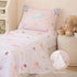 4 Set Set PERFEMET Piece Toddler Girl Bedding Space Theme Pink Toddler Bed with Sheets Soft Reversible Astronaut