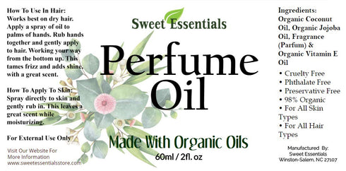 Sweet Essentials 2oz Bubble Baby | Fragrance/Perfume Oil | Made with Organic Oils | Spray on Perfume Oil - Alcohol