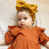 KIDOCHEESE Big Bows Baby Girl Headbands with Oversized Bows, Elastics Nylon Hairbands for Newborns, Infants, Toddlers,