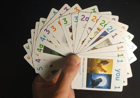 ESL Card Game for Learning English: AGO Q&A Purple (Level 4)