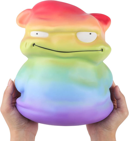 9.9inches Anboor Jumbo Squishies Rainbow Monster Toy Kawaii Gaint Soft Animal Toy Slow Rising Scented Squishys Stress