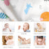 6Pack 10"X10" norinori Baby Msulin Washcloths Newborn Face Towel - Baby Muslin Burp Cloths Soft Absorbent Natural