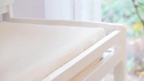 Naturepedic Organic Contoured Changing Pad Cover - Easy to Clean, Lightweight & Portable, 16" x 31"
