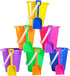 4E's Novelty 12 Sets 5.5" Sand Buckets and Shovels for Kids - Small Beach Toys for Summer Outdoor Fun, Party Favors