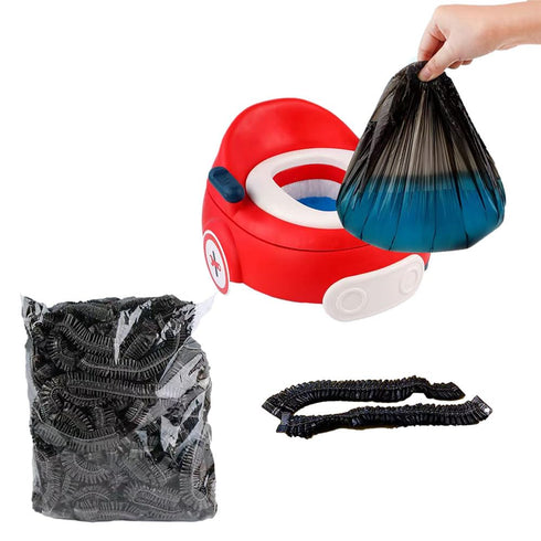 OULIGET Potty Chair Liners with Elastic, Portable Potty Training Bags, Potty Refill