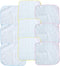 COMPUKAS 9pcs Burp Towels Cotton Small Square Kerchiefs High Density Water Absorption Soft