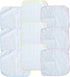 COMPUKAS 9pcs Burp Towels Cotton Small Square Kerchiefs High Density Water Absorption Soft