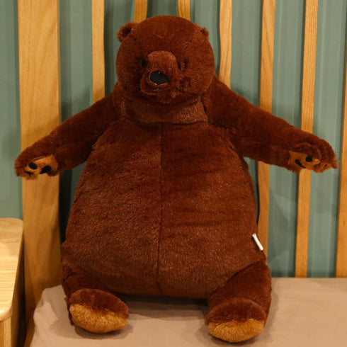 Sausudols 23.6 inch Djungelskog Bear Giant Teddy Bear Huge Plush Stuffed Animals Big Bear Plush Toy Gift for Kids
