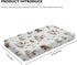 Woodland Animals Baby Crib Sheets - Unisex Bear Deer Hedgehog Owl Squirrel Rabbit, Standard Crib Toddler