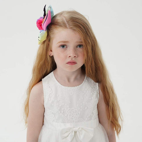 Girls Unicorn Hair Bows with Alligator Clips, Cheer Bows Hair Accessories for Kids, 6 Packs