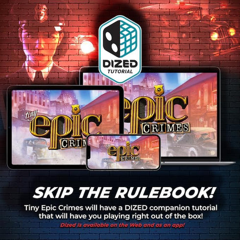 Tiny Epic Crimes Kickstarter Deluxe Edition - Family Murder Mystery Game